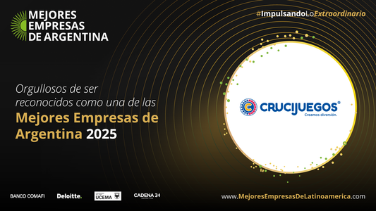 Crucijuegos fue reconocida como una de las Mejores Empresas de Argentina 2025.