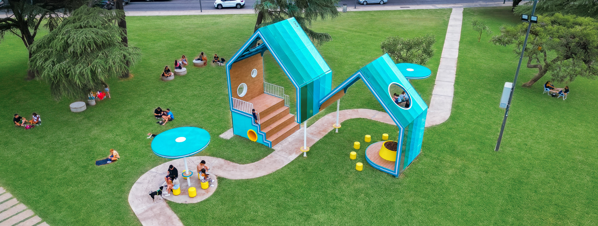 Street Room: una nueva instalación urbana que suma encuentro y diseño a Rosario