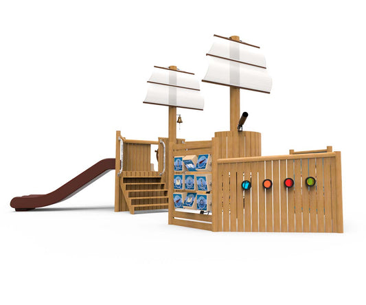 Fragata de Madera 1ra Infancia - Crucijuegos Woodland