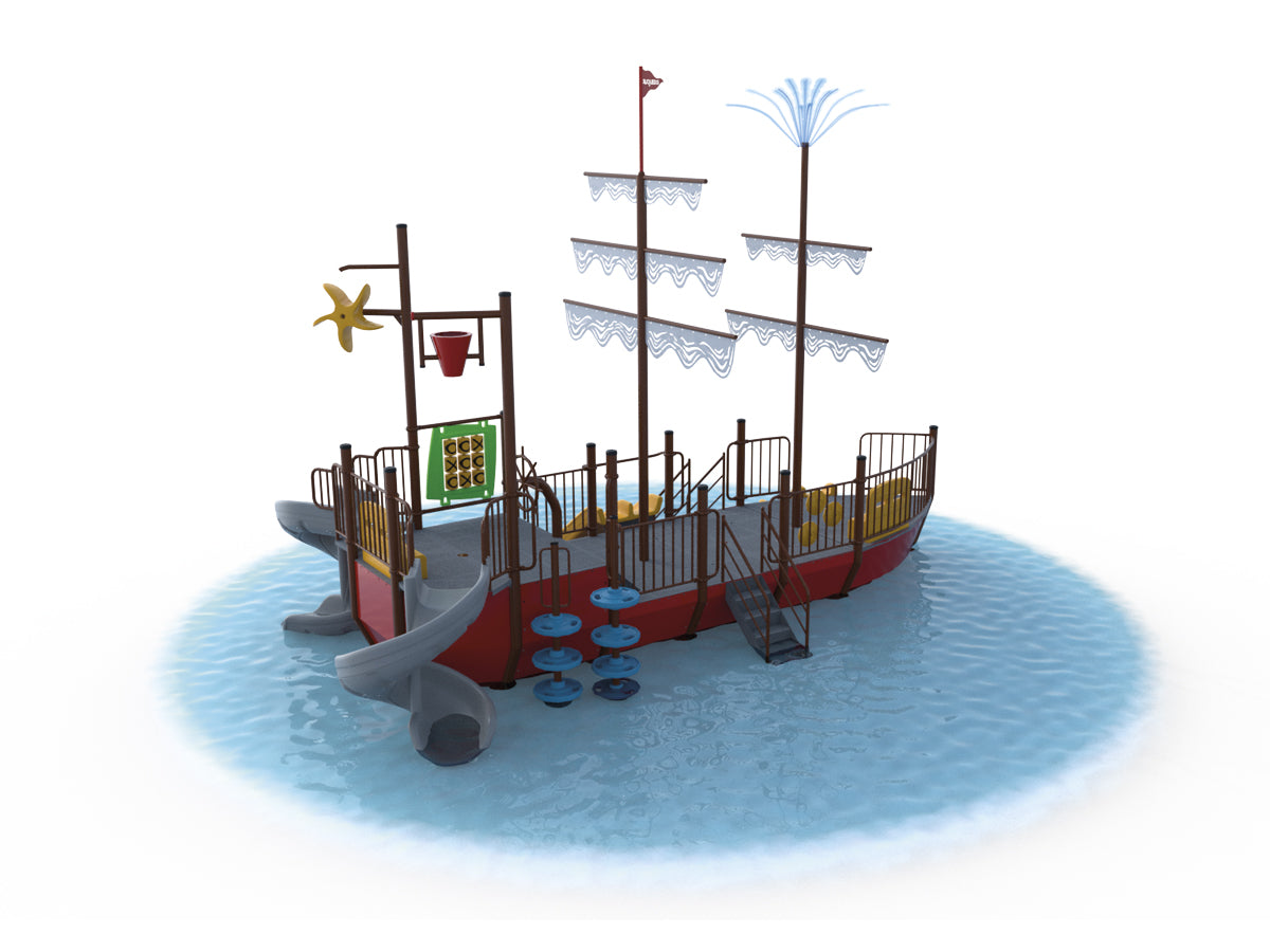 Barco Galeón Acuático