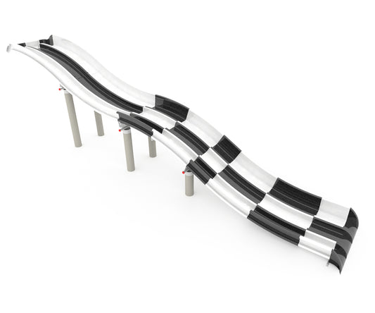 Racer Triple con Ondas - Crucijuegos Slides without frame